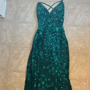 LuLu’s Forest Green Dress XS